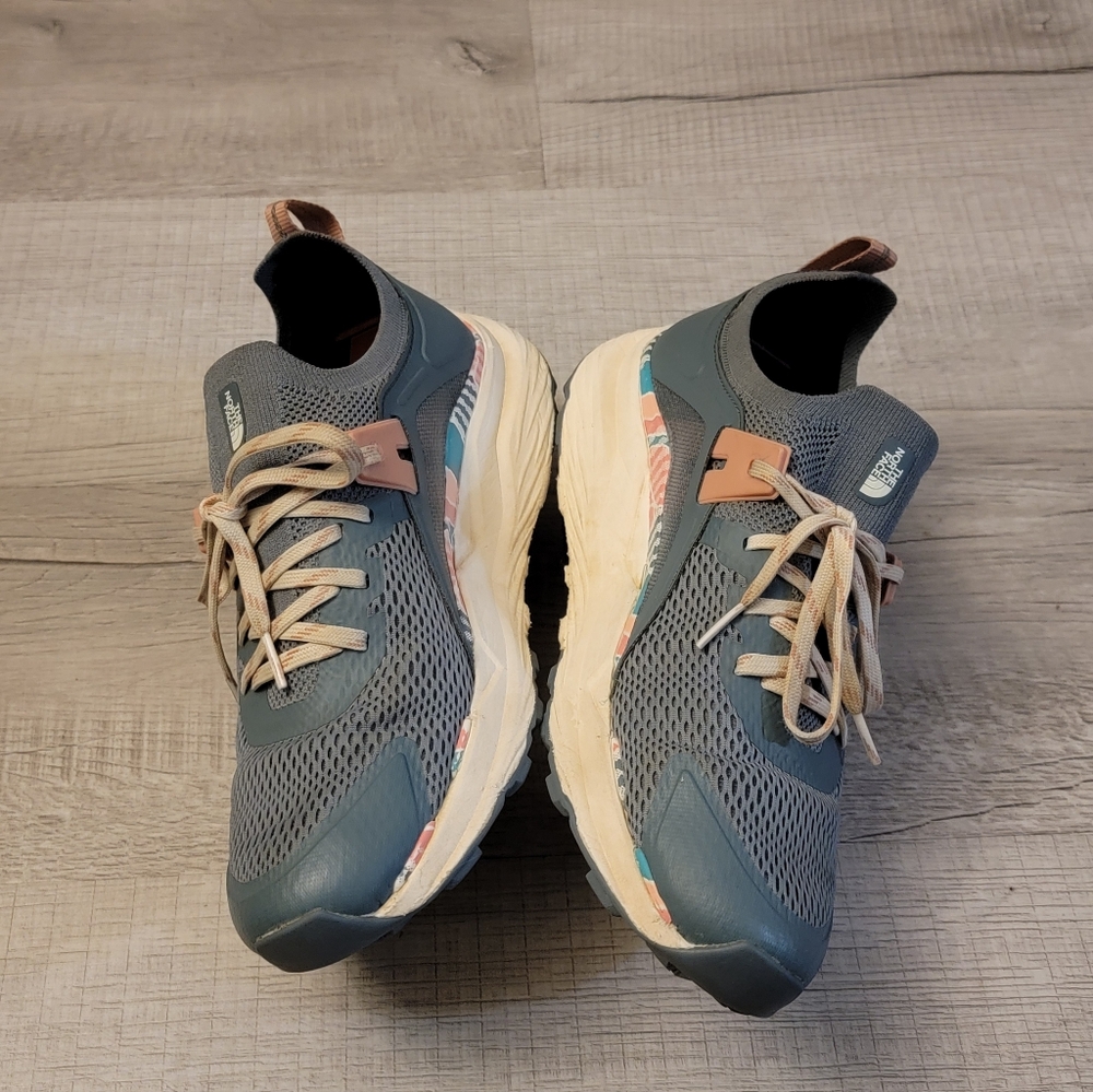 The North Face Blue And Tan Athletic Shoes View 2